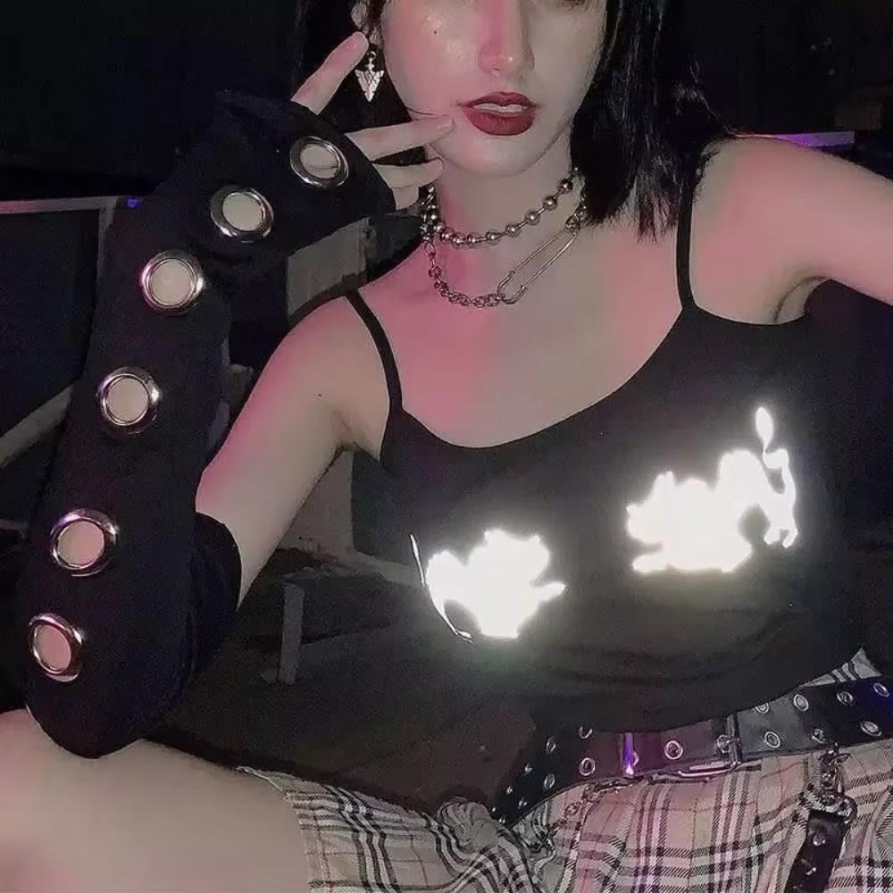 Punk Half-arm Sleeve Black Gothic Arm Covers INS Oversleeve  Motorcycle