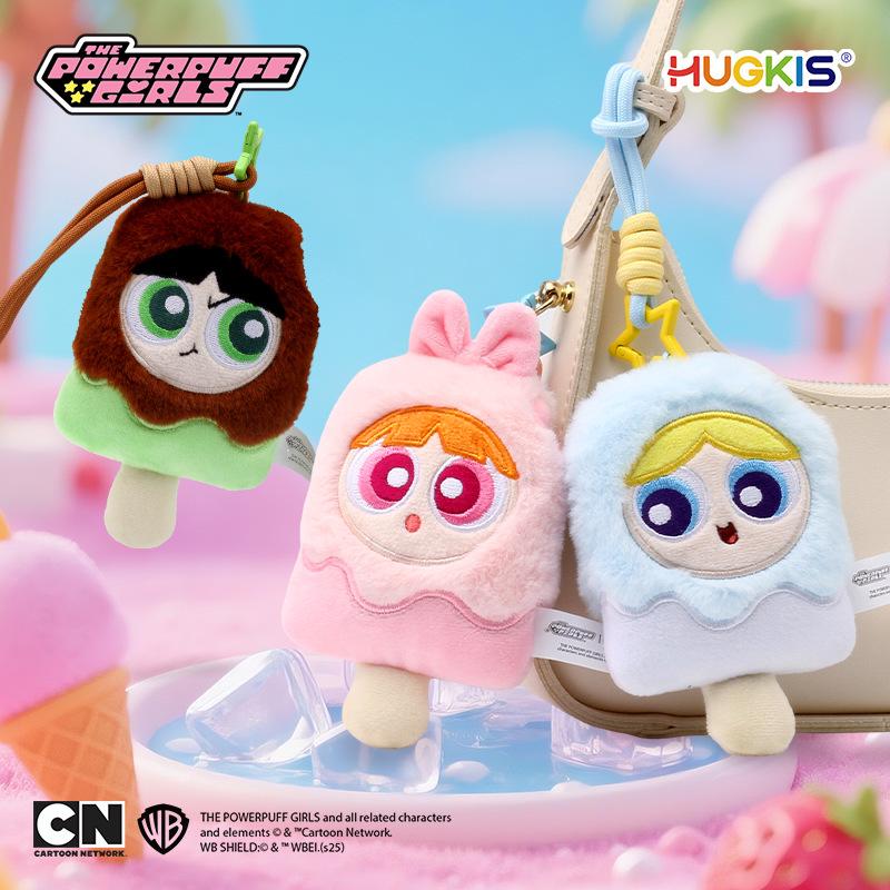 Authentic Powerpuff Girls Summer Popsicle Plush Backpack Charm Doll