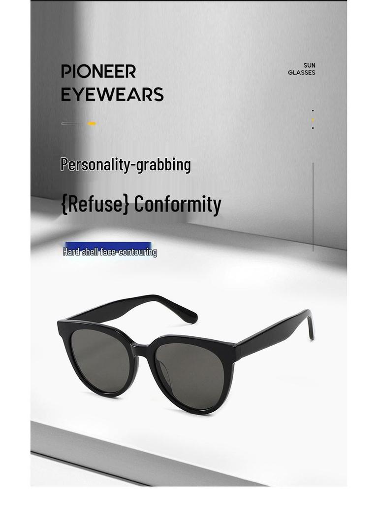 Женские ацетатные солнцезащитные очки Karin Kristen высокого класса - Молочный чайный янтарь, Защита от УФ