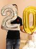 32-дюймовые фольгированные шары-цифры 10 20 30 40 50 60 70 80 90 лет Декор для дня рождения взрослого или пожилого человека, юбилей, воздушный шар