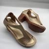 Summer New Fish Mouth Large Size Wedge Heel Open Toe Buckle with High Heel Sandals