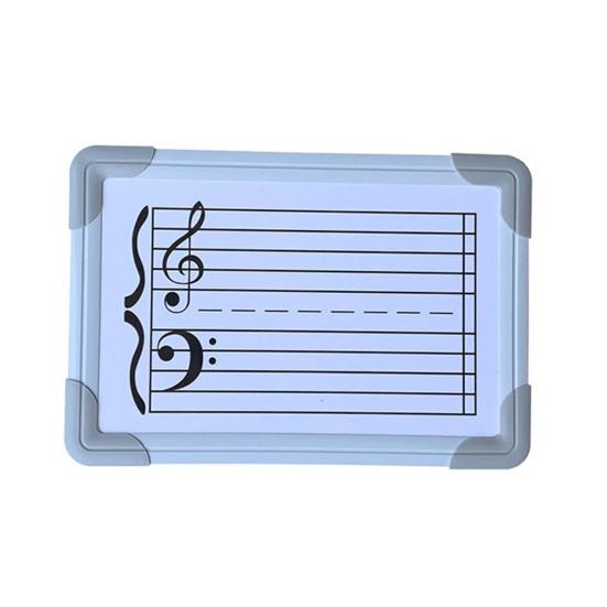 Yousheng Double-Sided Magnetic Music Staff Whiteboard High Low Notes Teaching Aid Mini Dry Erase Board Students Teachers Music Classroom Supplies