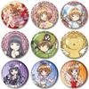32/44/58 мм Cardcaptor Sakura Брошь-булавка для рюкзака, аксессуары для одежды, круглые пластиковые эмалевые булавки ручной работы, креативный значок в виде мультяшной фигурки, подарки