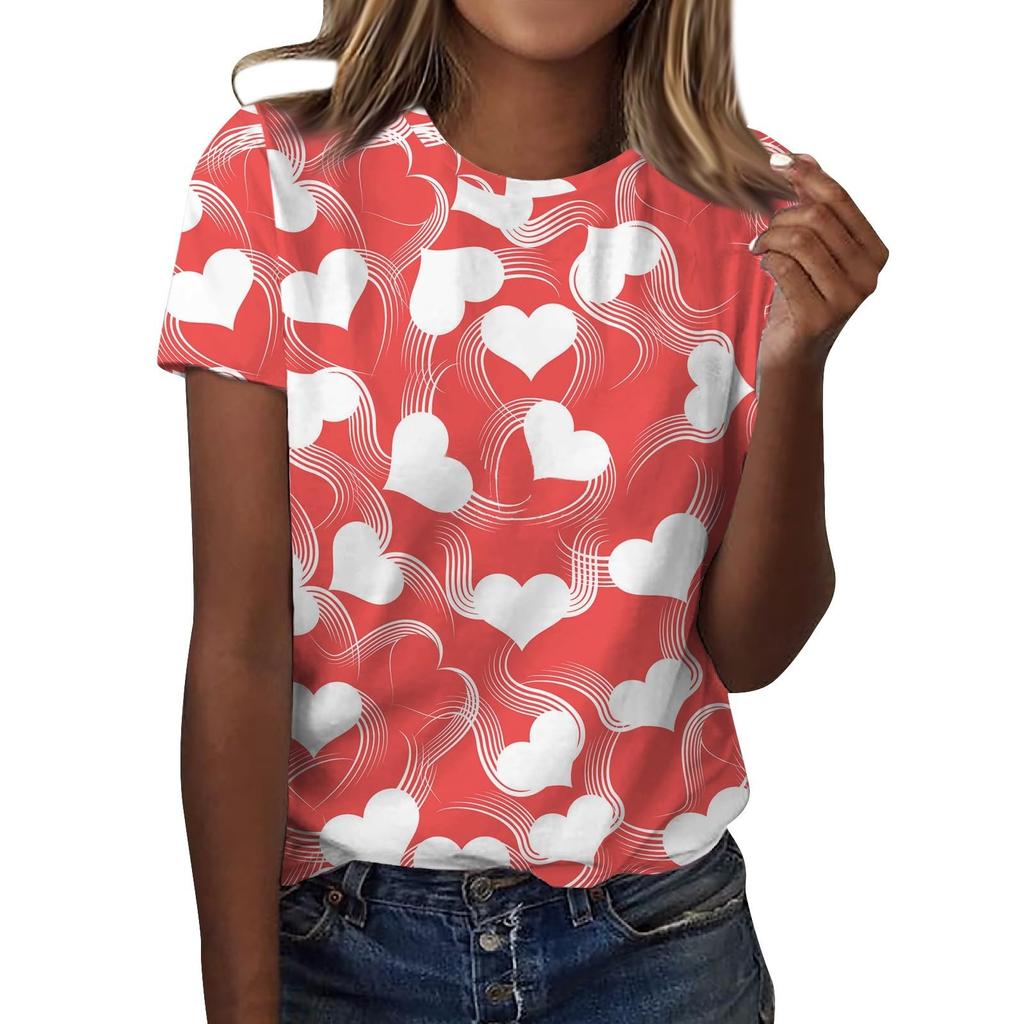 Футболки с цветочным принтом «Роза», женская модная футболка с коротким рукавом и круглым вырезом, Y2k Harajuku, футболки больших размеров, топы, женская одежда