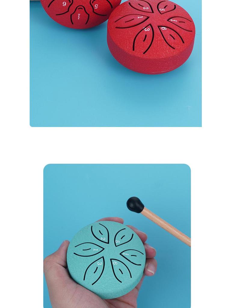 Мини 3-дюймовый стальной язычковый барабан для начинающих - детский перкуссионный инструмент