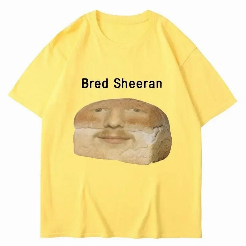 Funny Ed Sheeran Meme Print T Shirts Men Women Humor Creativity Short Sleeve Casual Soft Clothes Summer T-shirt Streetwear Y2k