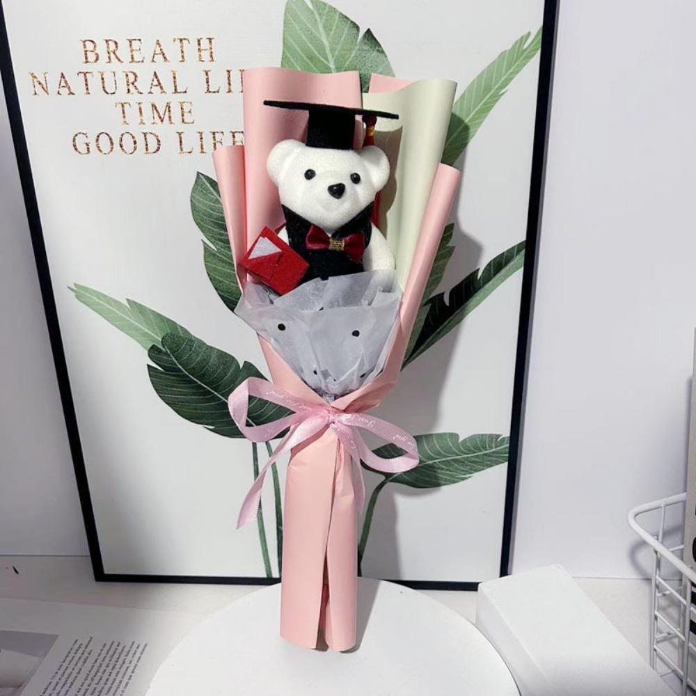 Прекрасный букет из мишек на выпускной Прекрасный мишка Докторский мишка Игрушечный мишка Плюшевый букет из мишек Сезон выпускных