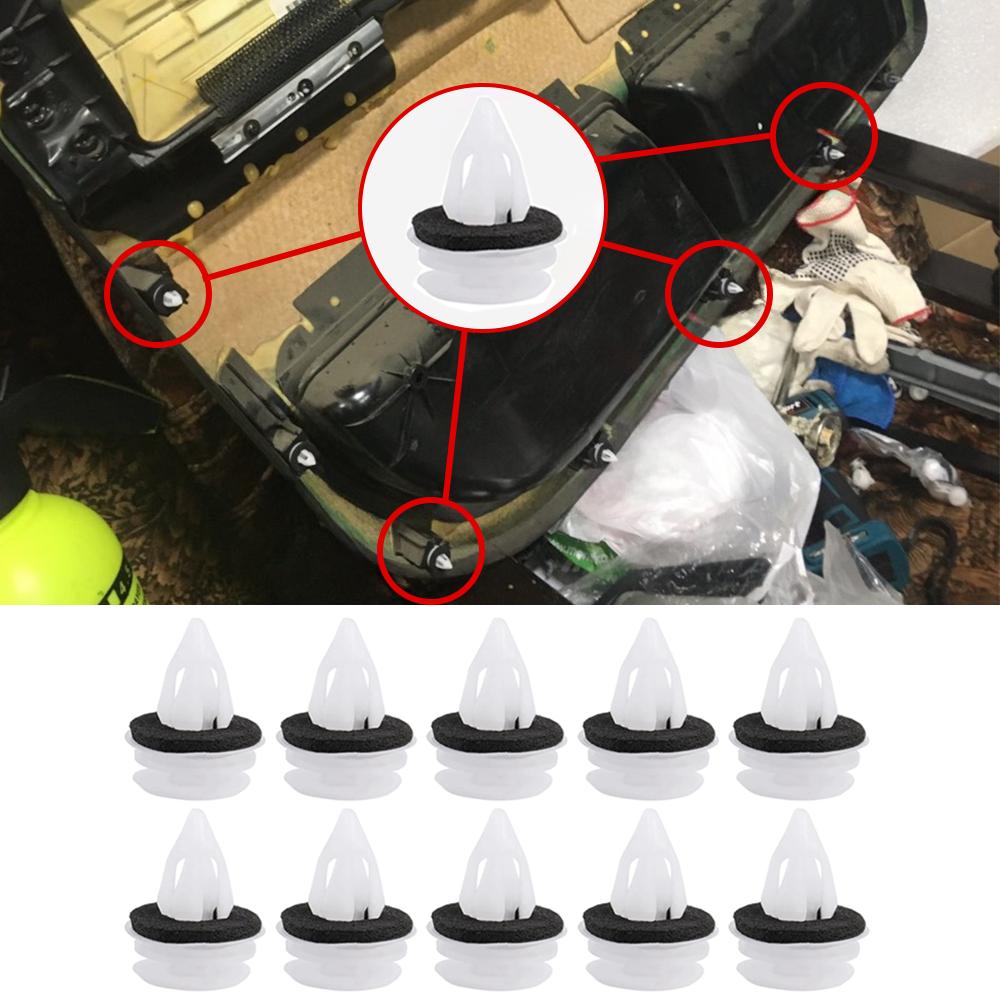 10X для BMW X5 E53 2000 2001 2002 2003 2004 2005 2006 Автомобиль Передняя Задняя Дверная Панель Заклепки Подкладка Отделка Клипсы 51418224768