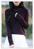 Women's Long Sleeve Slim Fit High Collar Sweater 