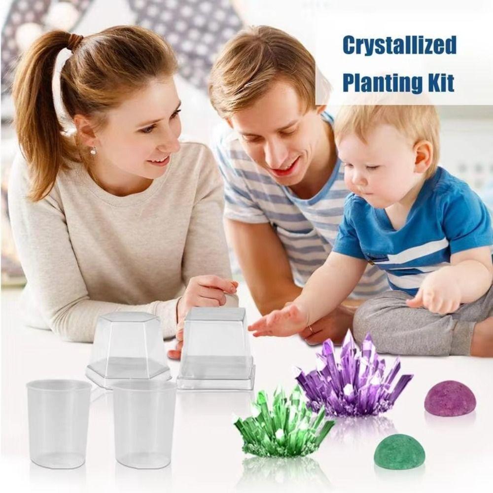 Colored Crystals Science Experiments Toy Grow a Crystal Crystal Making Kit Boys