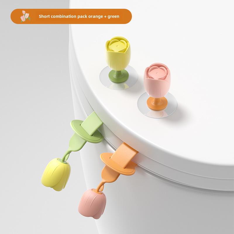 Креативная ручка-подъемник крышки унитаза с защитой от грязи