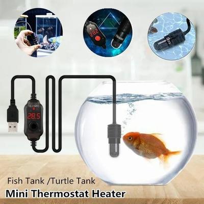 НОВЫЙ USB мини-нагреватель для аквариума, термостат, нагреватель, нагревательный стержень для аквариума, поддерживает температуру воды 18 ° C ~ 34 ° C