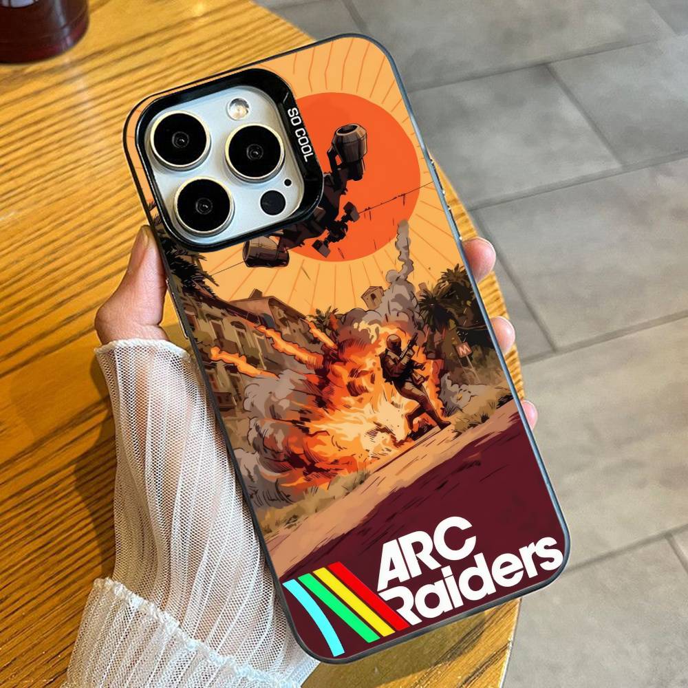 Чехол для телефона Game ARC R-Raiders-s Для iPhone 16 17 15 14 12 13 Pro Max Черный Конфетный Матовый Ударопрочный Чехол