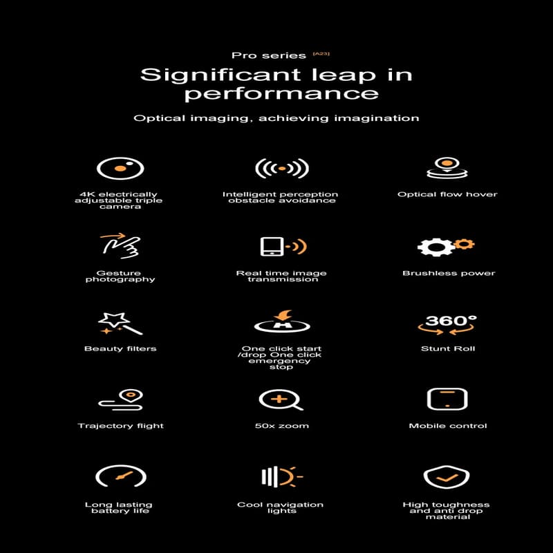 2025 Новый A23 RC Дрон Бесщеточный Мотор Три Камеры Цветной Свет 4K Фиксированная Точка Парения Избегание Препятствий Складной Квадрокоптер Детская Игрушка Подарок