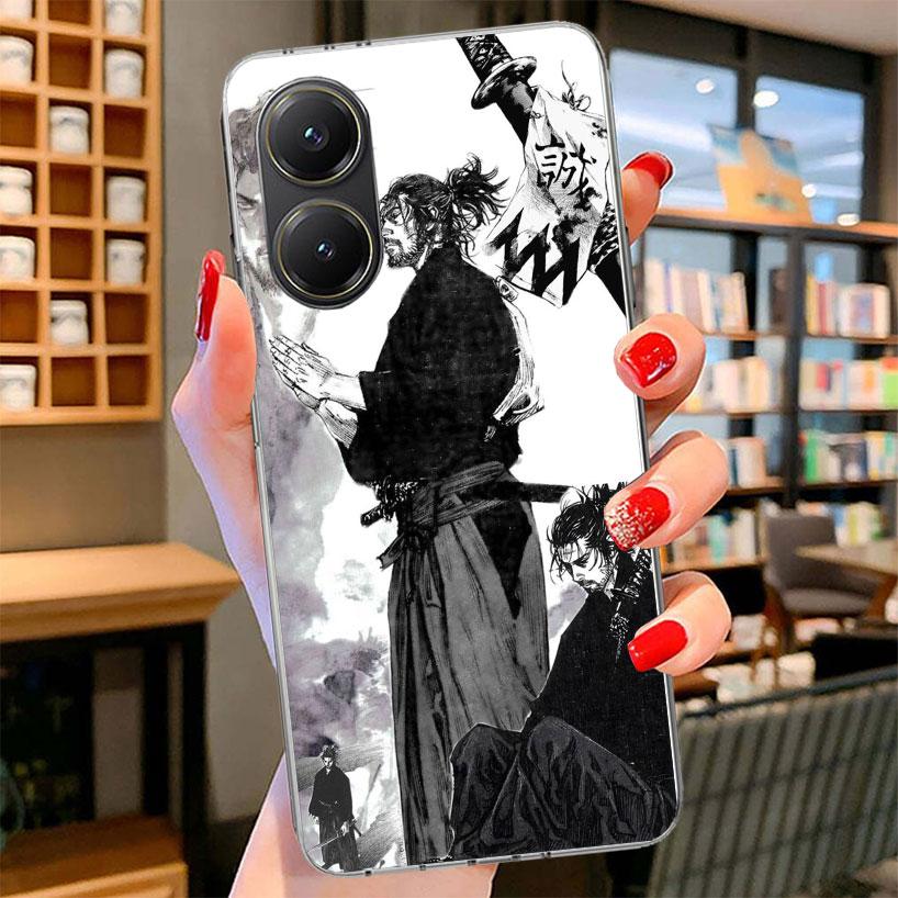 Vagabond Samurai Comic Phone Case For Xiaomi Poco F7 Ultra X7 X6 X5 Pro M7 Redmi 15C 15 13C 13 12C 12 10C 10 9A 9C 9T 9 Shell Po