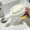 Duck Soap Box Cute Cartoon Duck Shape Self-Draining Soap Dish Open Design Soap Dish for Shower Bathroom Toilet