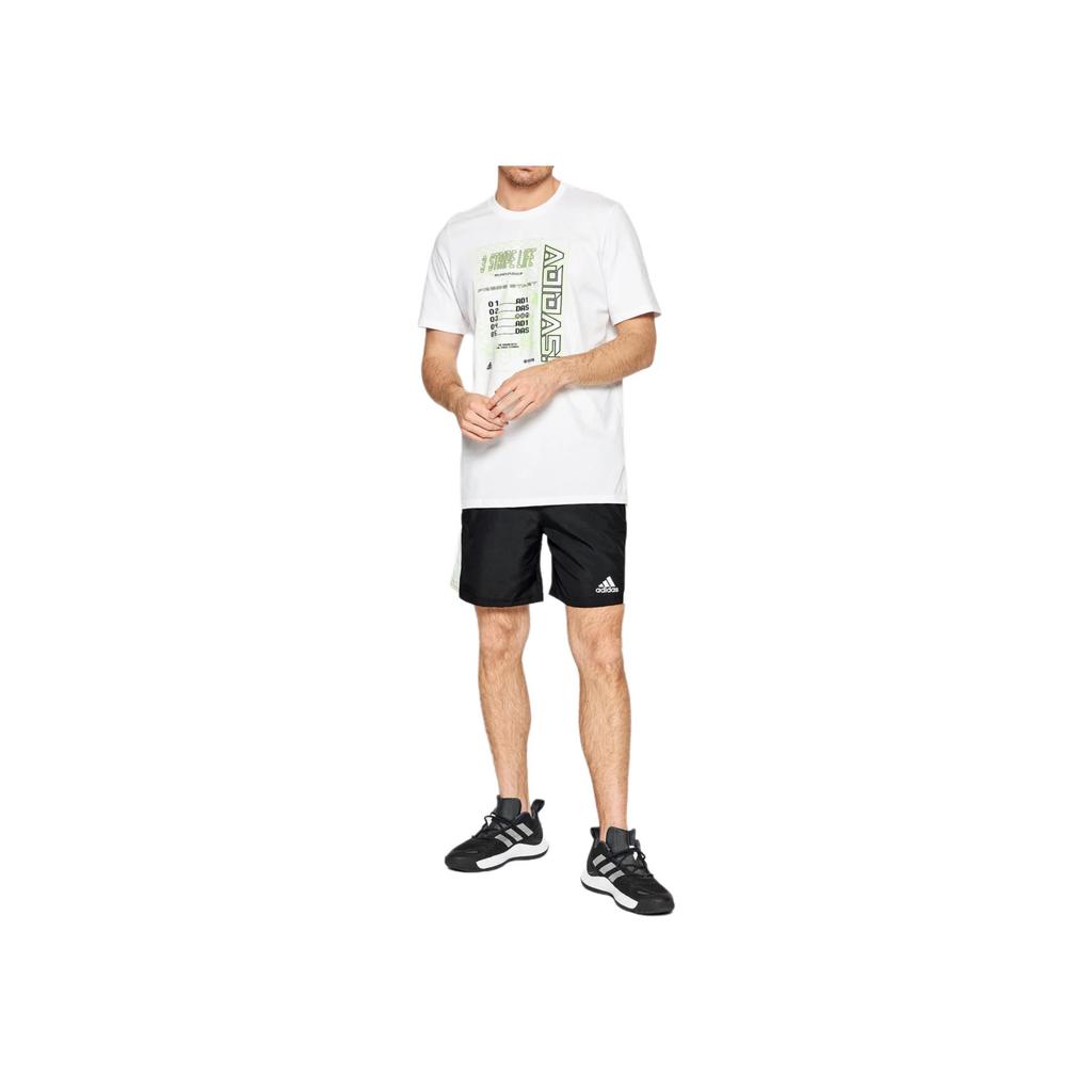 adidas Спортивные шорты с цветными блоками и светоотражающими полосами для мужчин, черные, HE9259