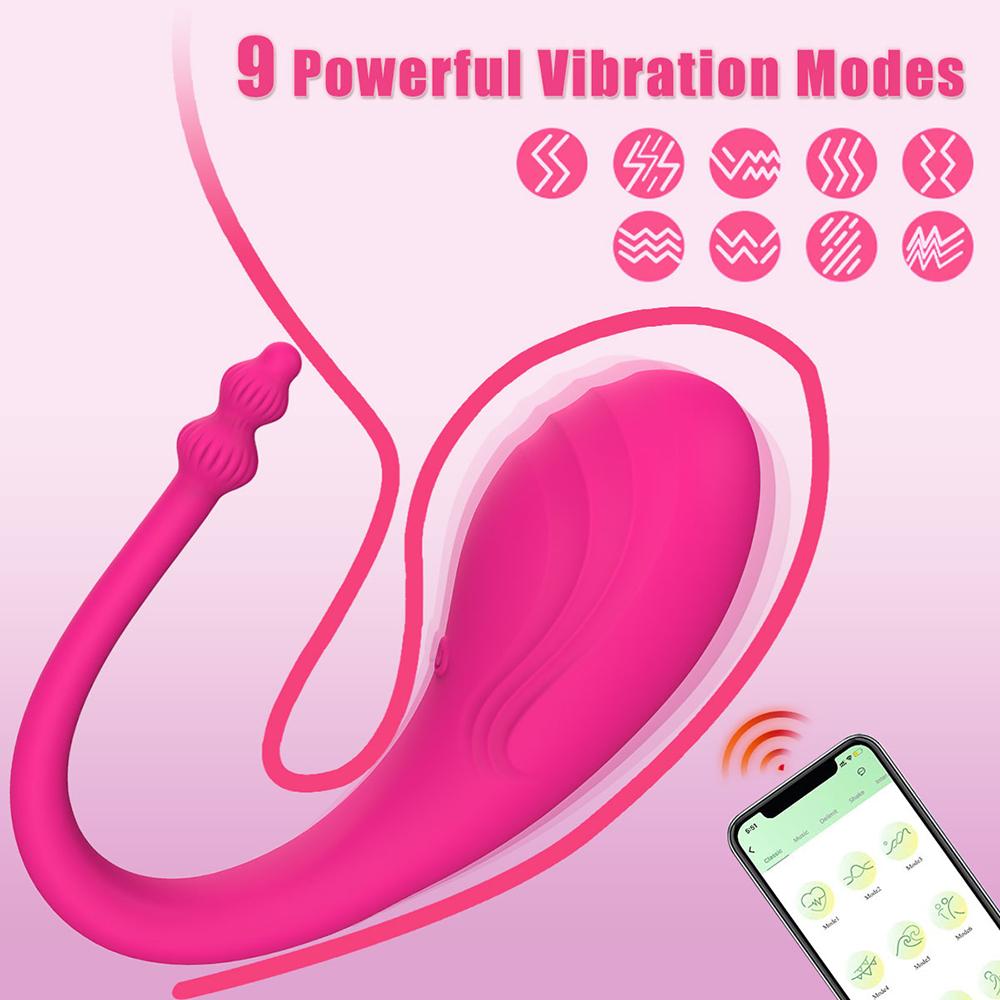 9 Speed APP Controlled Vaginal Vibrators G Spot Anal Vibrating Egg Massager Wearable Stimulator Adult Sex Toys for Women Couples