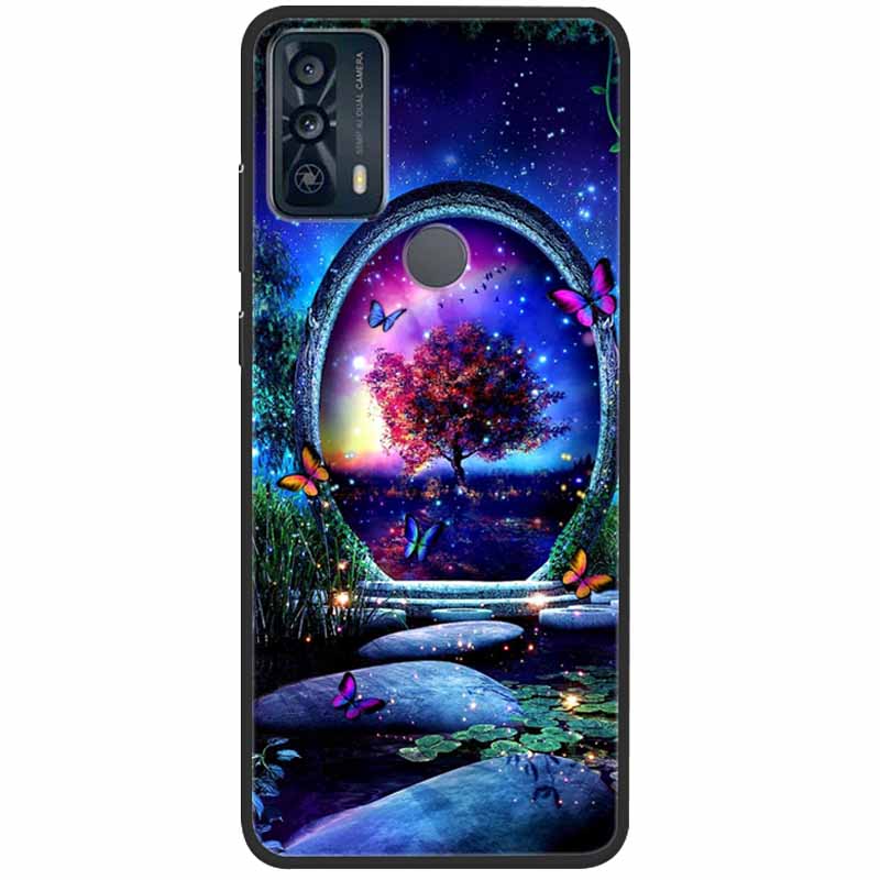 Чехол For TCL 20B Case 6159K Силиконовый Мягкий Модный TPU Чехол для Телефона для TCL 20B Case для TCL 20B 20 B Бампер Защитный TPU Оболочка