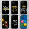 Гранж Легендарная Американская Группа N-Nirvana Чехол для Телефона Чехол для Телефона Мягкая Упаковка Легкий Для iPhone17 16 15 14 13ProMax