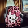 Hello Kitty Leopard Print Rv Blanket Soft Lightweight And Cozy For All Seasons Perfect For Travel Camping Picnics Sofa Rv Bed Living Room And Ideal