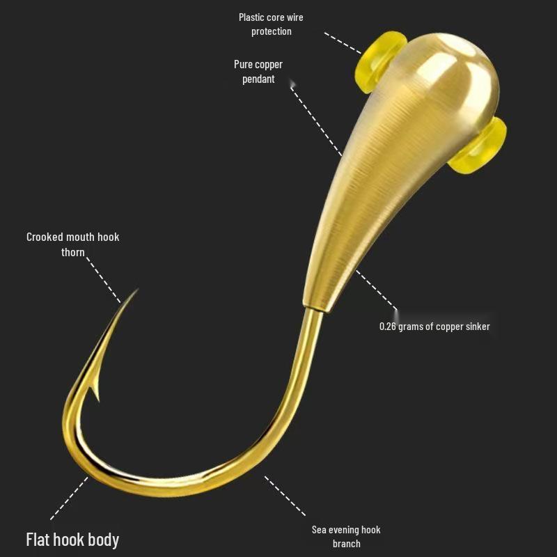 Улучшенный быстрый крючок для рыбалки с улучшенной приманкой с свинцовой головкой для мандаринки и окуня