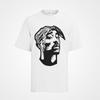 Мужская футболка 2pac Хип-хоп одежда Тупак Шакур Черный корпус Biggi Музыка Рэпер