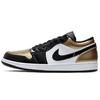 Мужские кроссовки Air 1 Low Gold Toe металлик-золотой бело-черный CQ9447-700