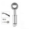 Automotive Stainless Steel Brake Hose Fitting Connector Adapter M10 0 °28°90°Male16X1.5 10X1Female Crimping Joint Universal Moto
