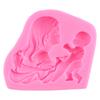 Силиконовая форма для мамы и ребенка, рельефные формы для шоколадных конфет, глиняные формы для кексов, топпер для помадки, инструменты для украшения торта, формы для мыла, смолы