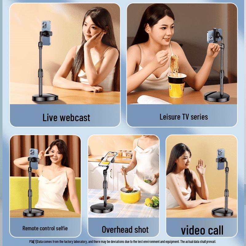 Adjustable Multi-Function Mobile Phone Stand for Photos, Videos, and Live Streaming