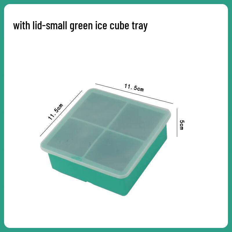 Lelajia Silicone Large Square Ice Cube Tray Set