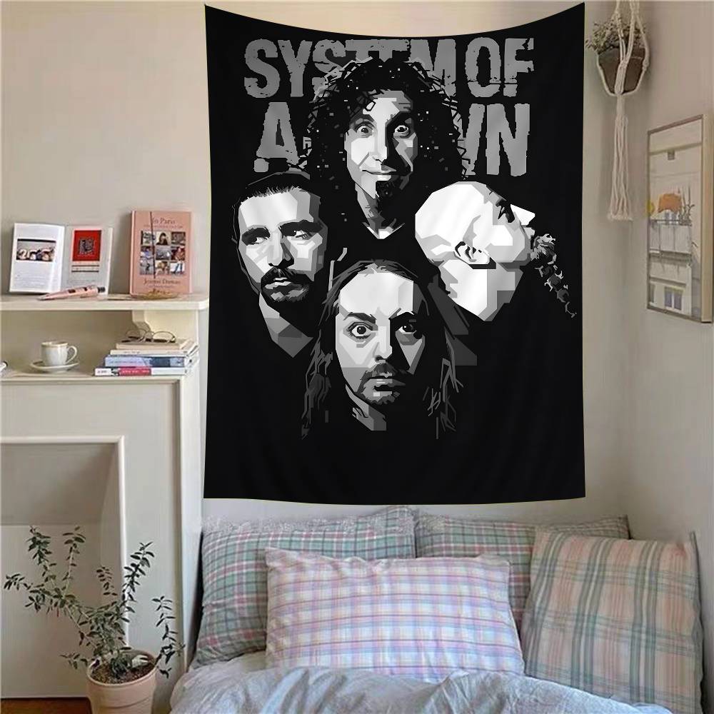Группа System of a Down Хиппи Настенные Гобелены Богемные Настенные Гобелены Мандала INS Домашний Декор