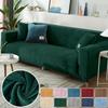 New Velvet Sofa Covers For Living Room Elastic Spandex Sofa Cover Sectional Couch L Shape Corner Armchair Covers 1 /2 /3 /4 Seat