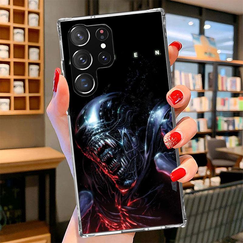 Крутой чехол для телефона A-Alien X-Xenomorph для Samsung Galaxy S26 S25 Edge S24 Ultra S23 S22 Plus S21 S20 FE Мягкий чехол-бампер Galaxy S