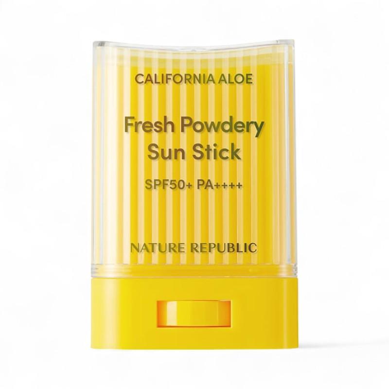 Nature Republic California Aloe Fresh Пудровый солнцезащитный стик SPF 50+ PA++++ 24 г