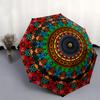 Roman mandala pattern themed Eight rib Automatic Folding Umbrella Is Suitable for Both Men and Women, Making It A Perfect Christmas and Vale