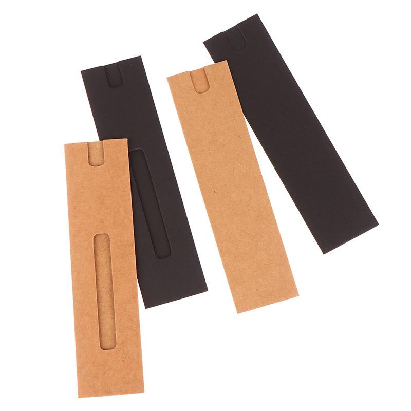 10 шт. коробка для ручек подарочный чехол упаковка один держатель для перьевой ручки мешочек картон пустой чехол крафт бумага чехлы для ручек