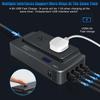 200W 12V Car Power Inverter with 2 Sockets & 4 USB Ports for Mobile Charging