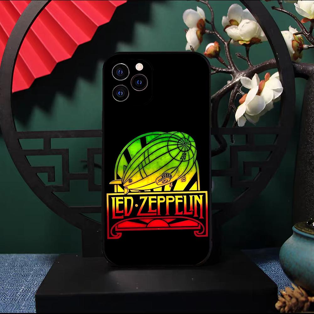 Светодиодная Band Rock Z-ZeppelineS Чехол для телефона Для IPhone 17 Pro Max 16 15 14 Pro Max 13 11 X Xs Xr 8 7Plus Силиконовый чехол