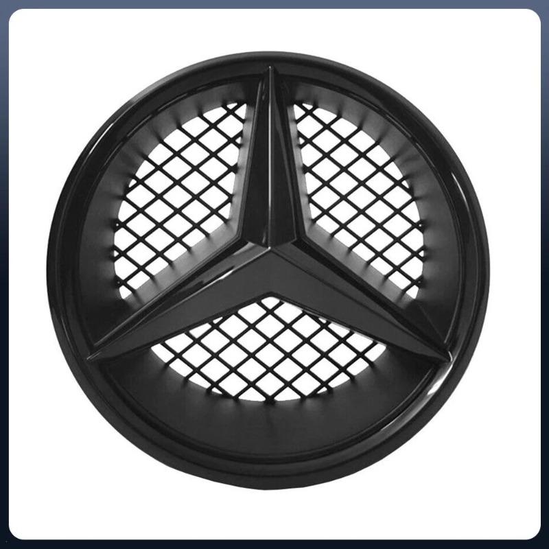 Для Mercedes Benz B C GLK-Class 2008-2014Хромированный серебристый и глянцевый черный OE стиль Передняя решетка Эмблема звезды Хромированный значок логотипа