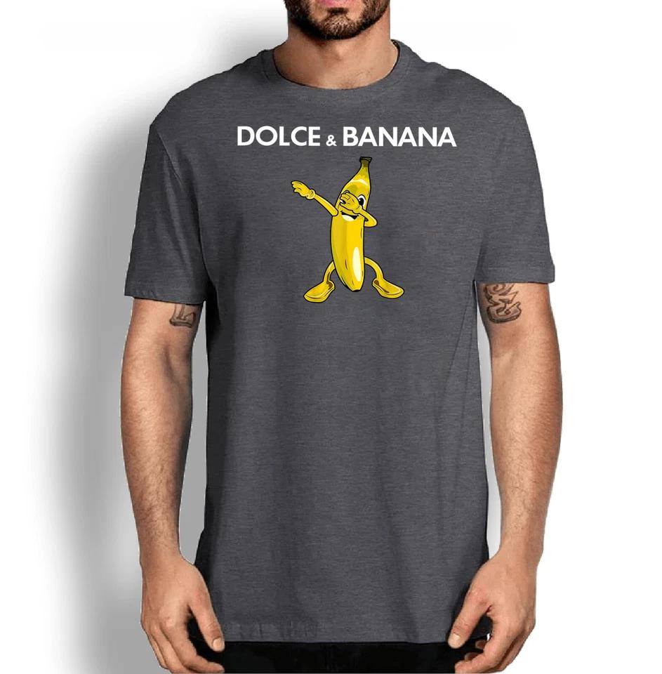 Dolce Banana Смешная футболка Банан Даббинг Графическая футболка Фрукт Банан Саркастическая футболка 3