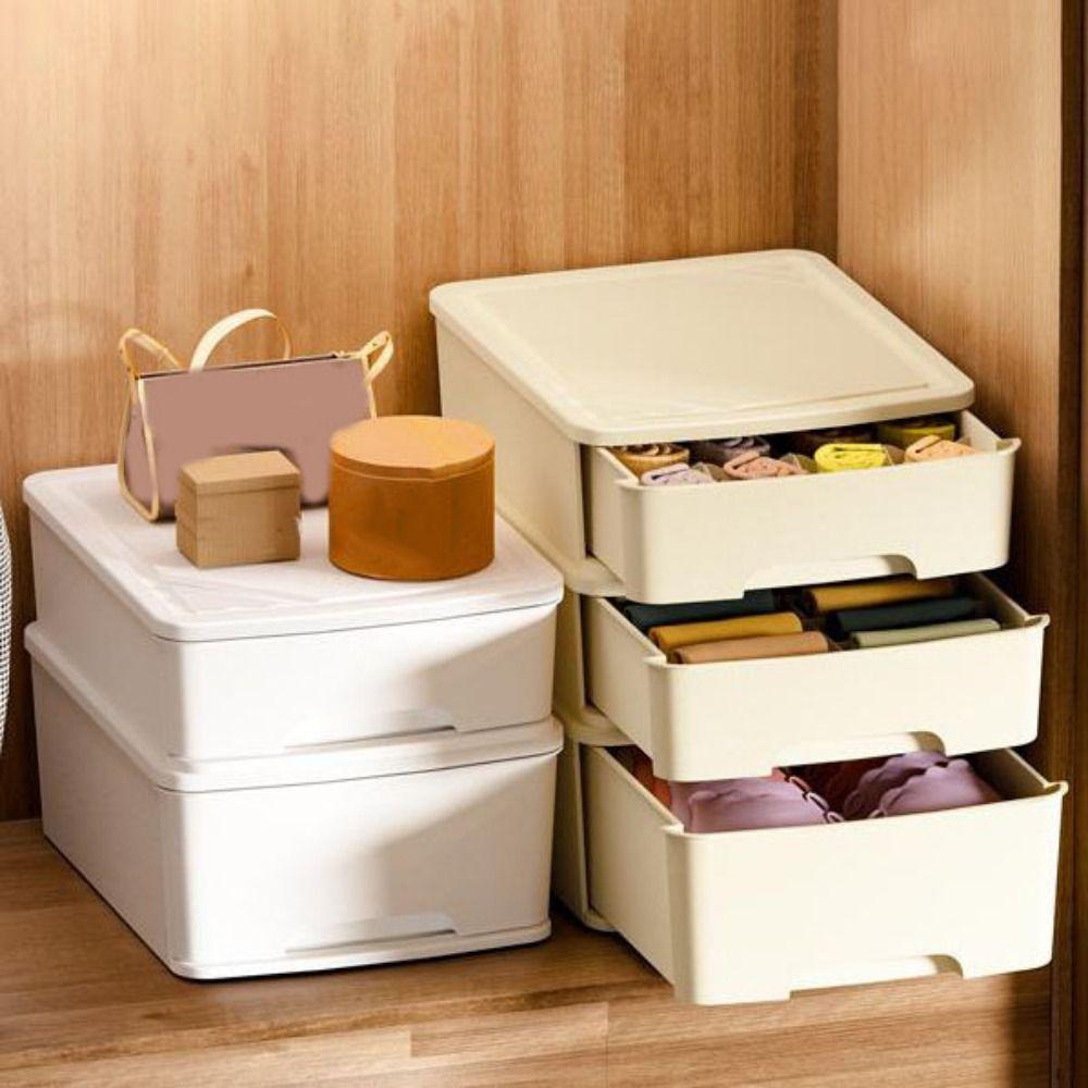 Коробка для хранения нижнего белья выдвижного типа, пластиковый органайзер для одежды, коробка для хранения носков, разделитель для гардероба