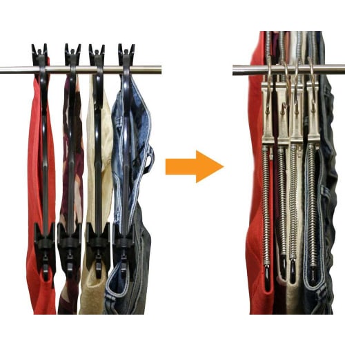 MAWA No-Slip Hangers for Skirts, Large, Black, Set of 2, MA1502