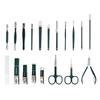 Премиальный маникюрный набор из 19 предметов из нержавеющей стали с кусачками для ногтей «Орлиный клюв»