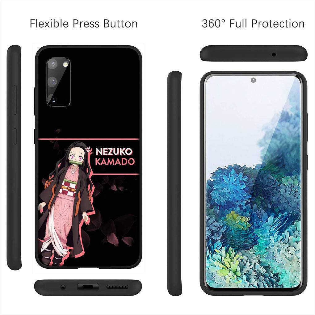 For iPhone 16 15 Xiaomi Redmi Note 14 13 12 11 Pro Max X 8 16e Samsung Galaxy S25 S24 S23 Moto OPPO Huawei Anime Demon Slayer Kamado Nezuko Phone Case