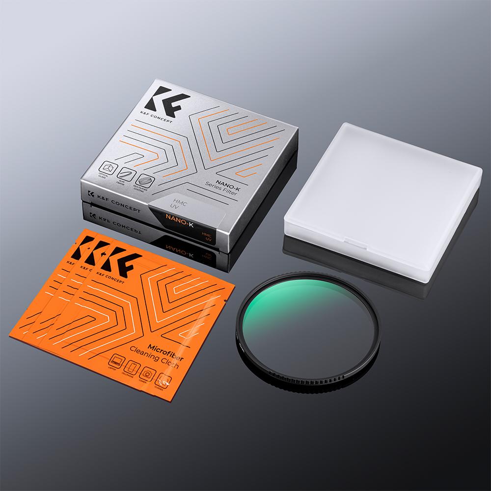 K&F CONCEPT Фильтры серии K 49-82 мм UV/CPL/ND2-400/Black-Mist 1/4 Крышка Салфетки для чистки Набор фильтров для объектива камеры для Nikon Canon Leica