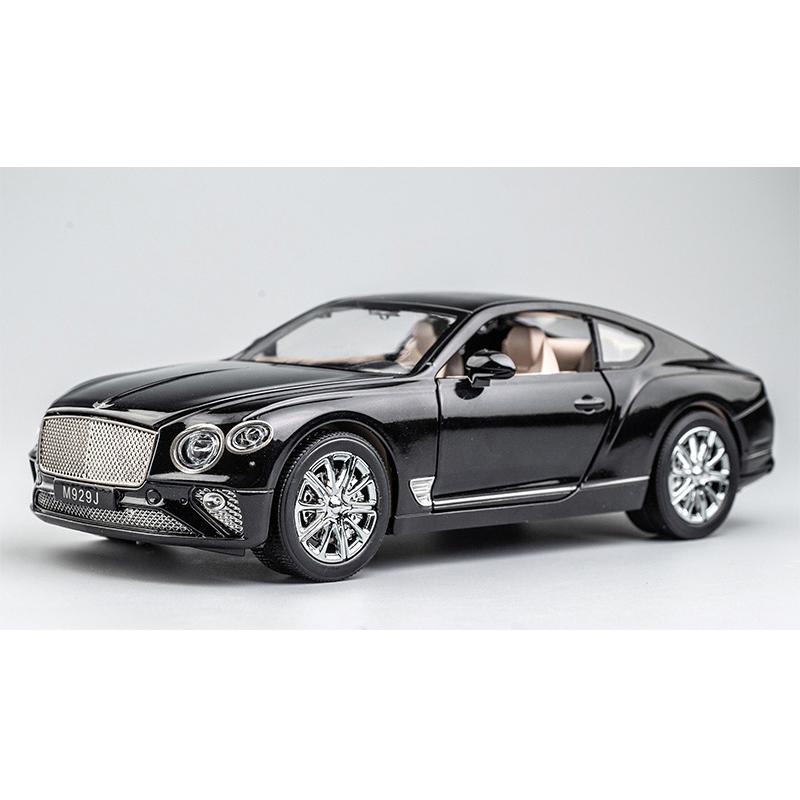 Масштаб 1/24 Bentley Continental GT, литая под давлением модель автомобиля, игрушечный автомобиль с откатным механизмом, звуком и светом для детей, коллекция подарков для мальчиков и девочек