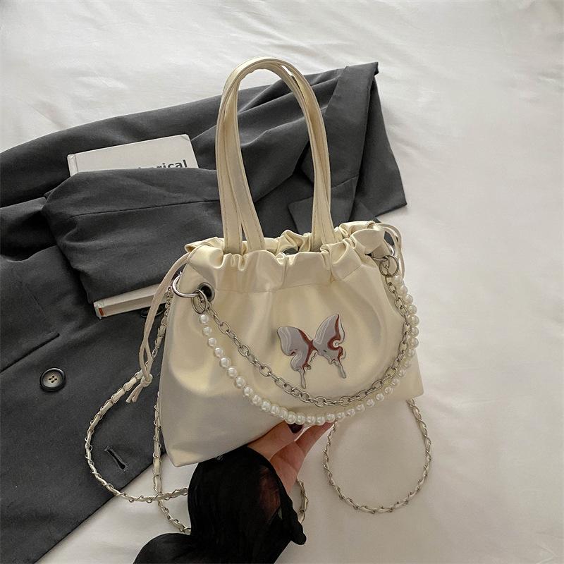 Сумка-ведро через плечо, простой и модный рюкзак большой вместимости для женщин на лето, новая модная повседневная сумка