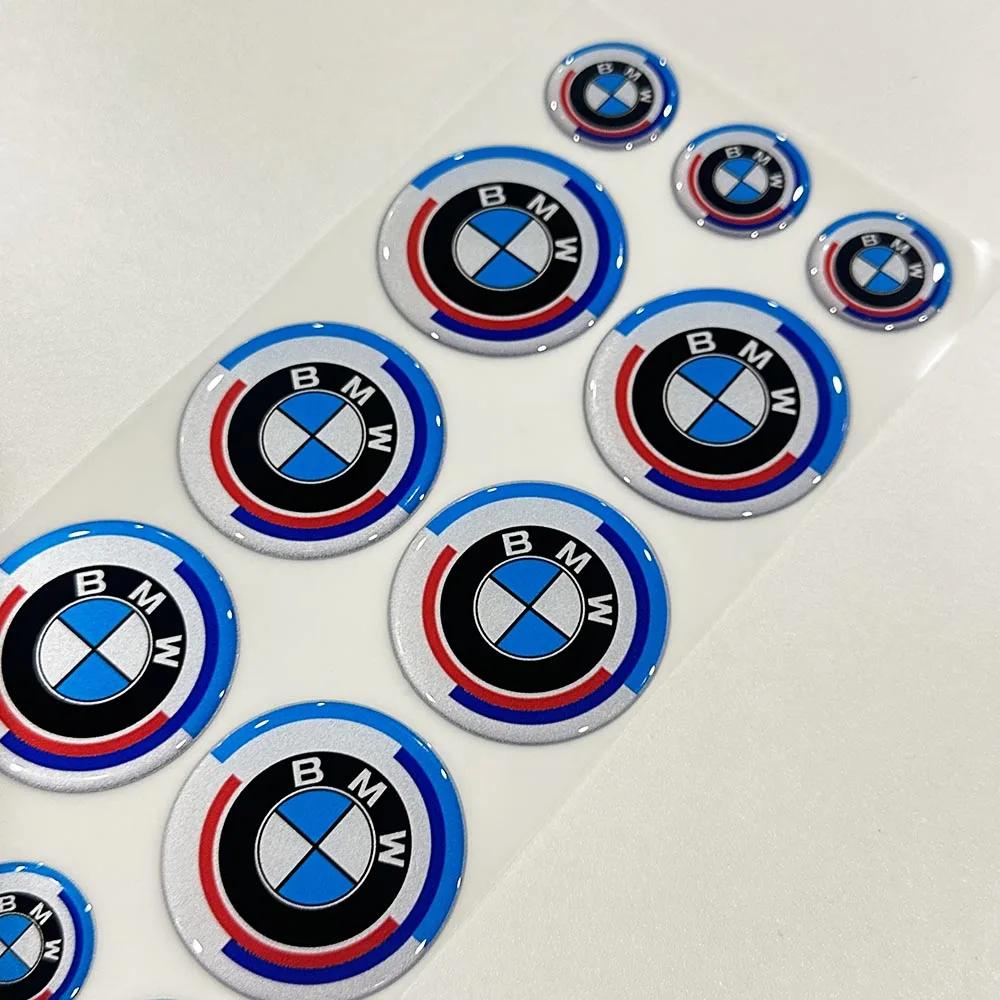 BABC1 Hot For BMW BMW Round 3D Car Logo Reflective Waterproof Sticker for S1000 RR R1250 GS Motorcycle Racing Decor Soft Sticker